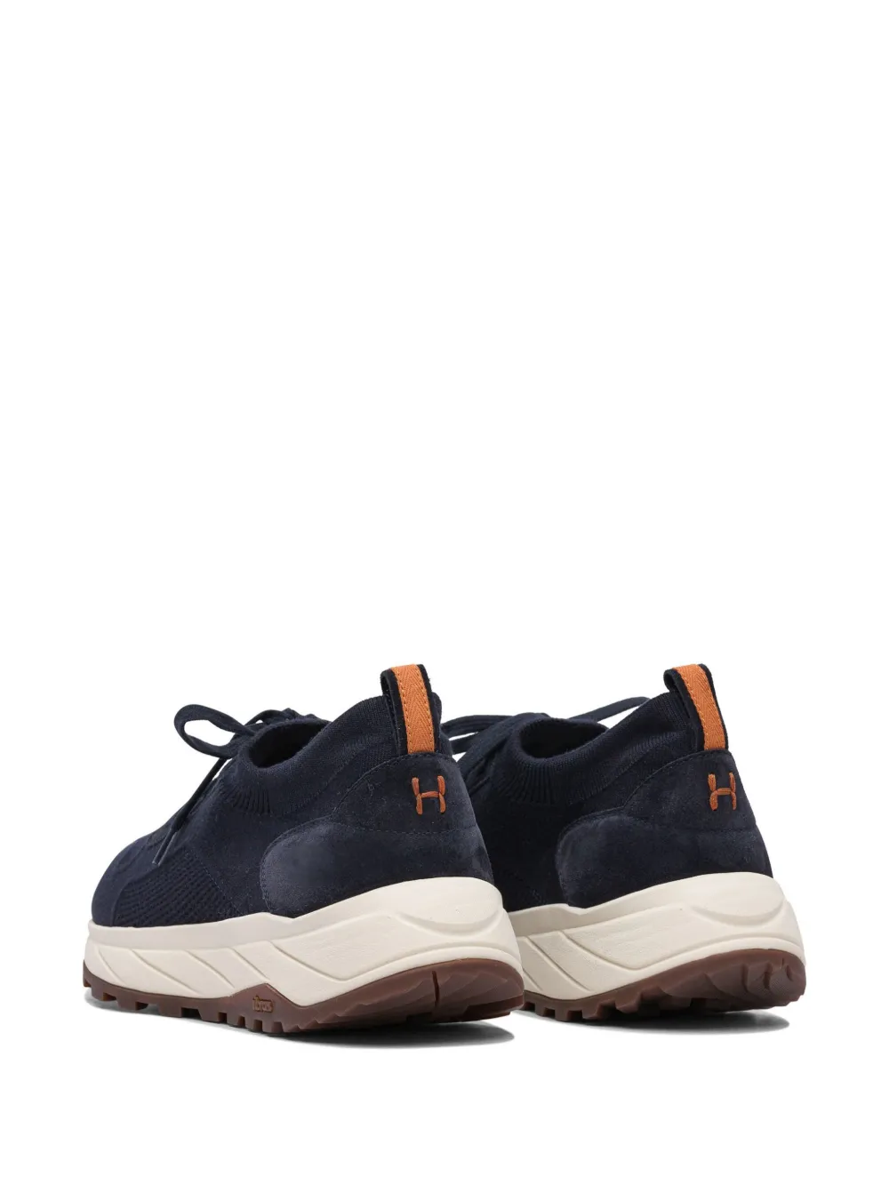 Henderson Baracco knitted suede sneakers Blue
