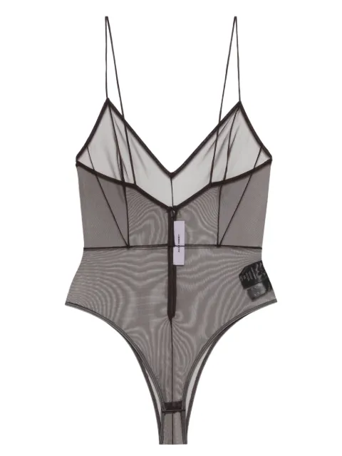 Alex Perry V-neck zip bodysuit