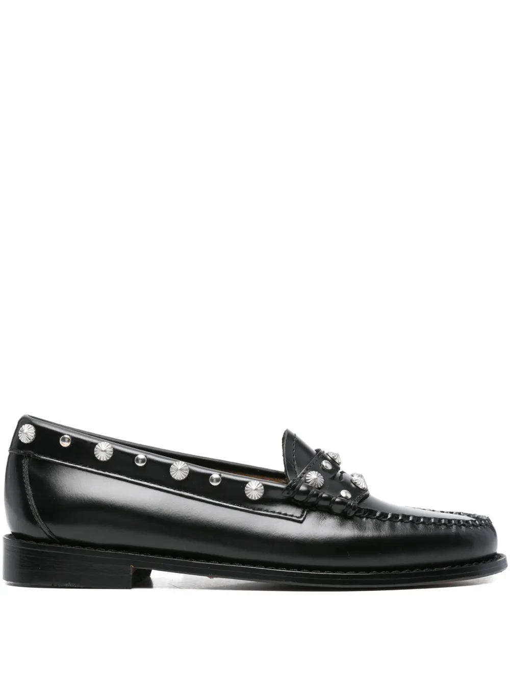 G.H. Bass & Co. embellished leather loafers Black