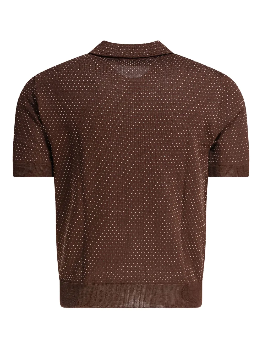 RAKKI polka-dot button shirt - Bruin