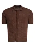 RAKKI polka-dot button shirt - Brown