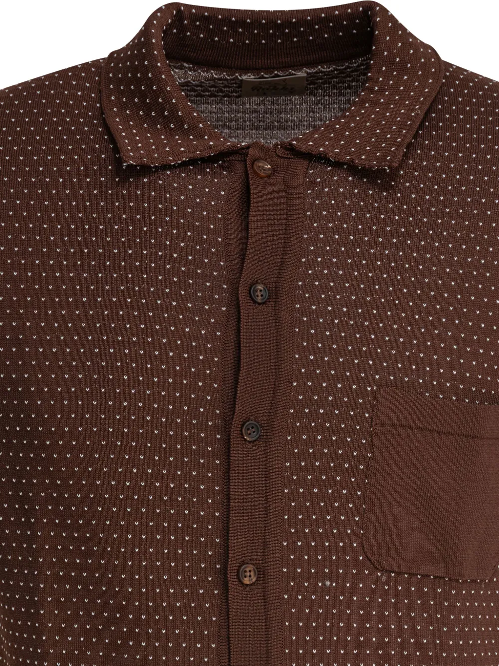  Rakki Polka-dot Button Shirt - Brown 
