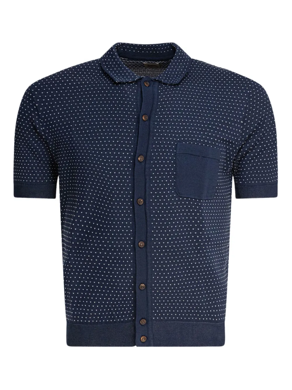 RAKKI polka-dot button-down shirt | Blue | Image 1