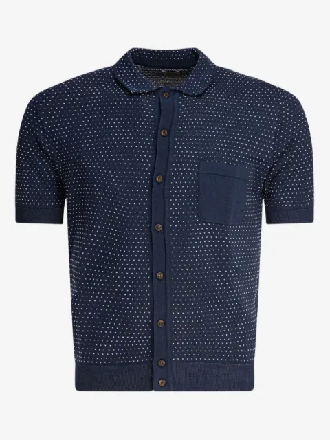 RAKKI polka-dot button-down shirt