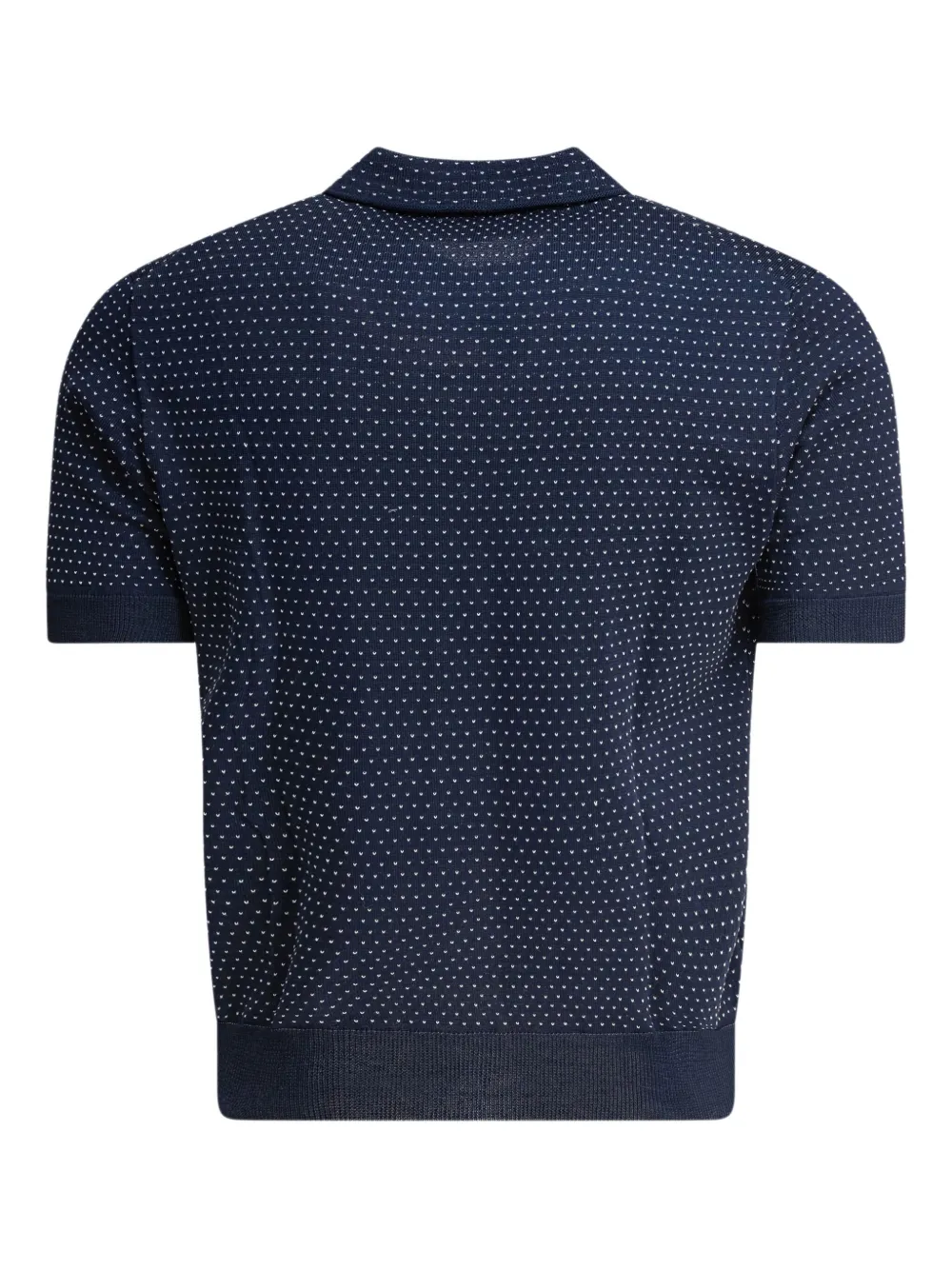 RAKKI Button-down overhemd met stippen - Blauw