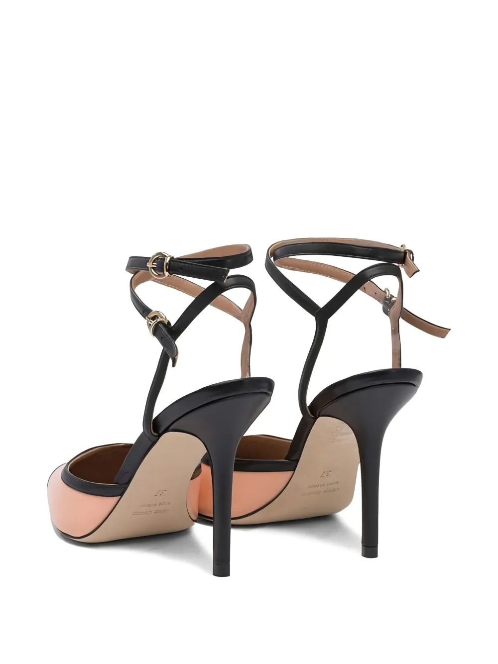 Lella Baldi 105mm leather ankle-strap pumps Pink