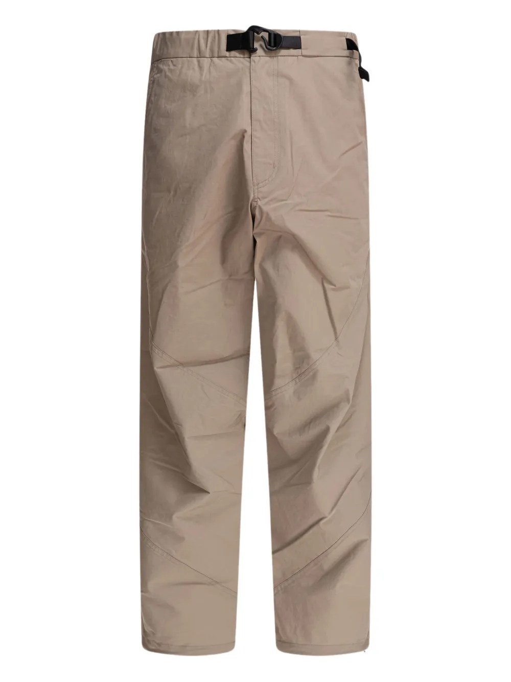 Goldwin buckle-fastening panelled trousers | Brown | Image 1