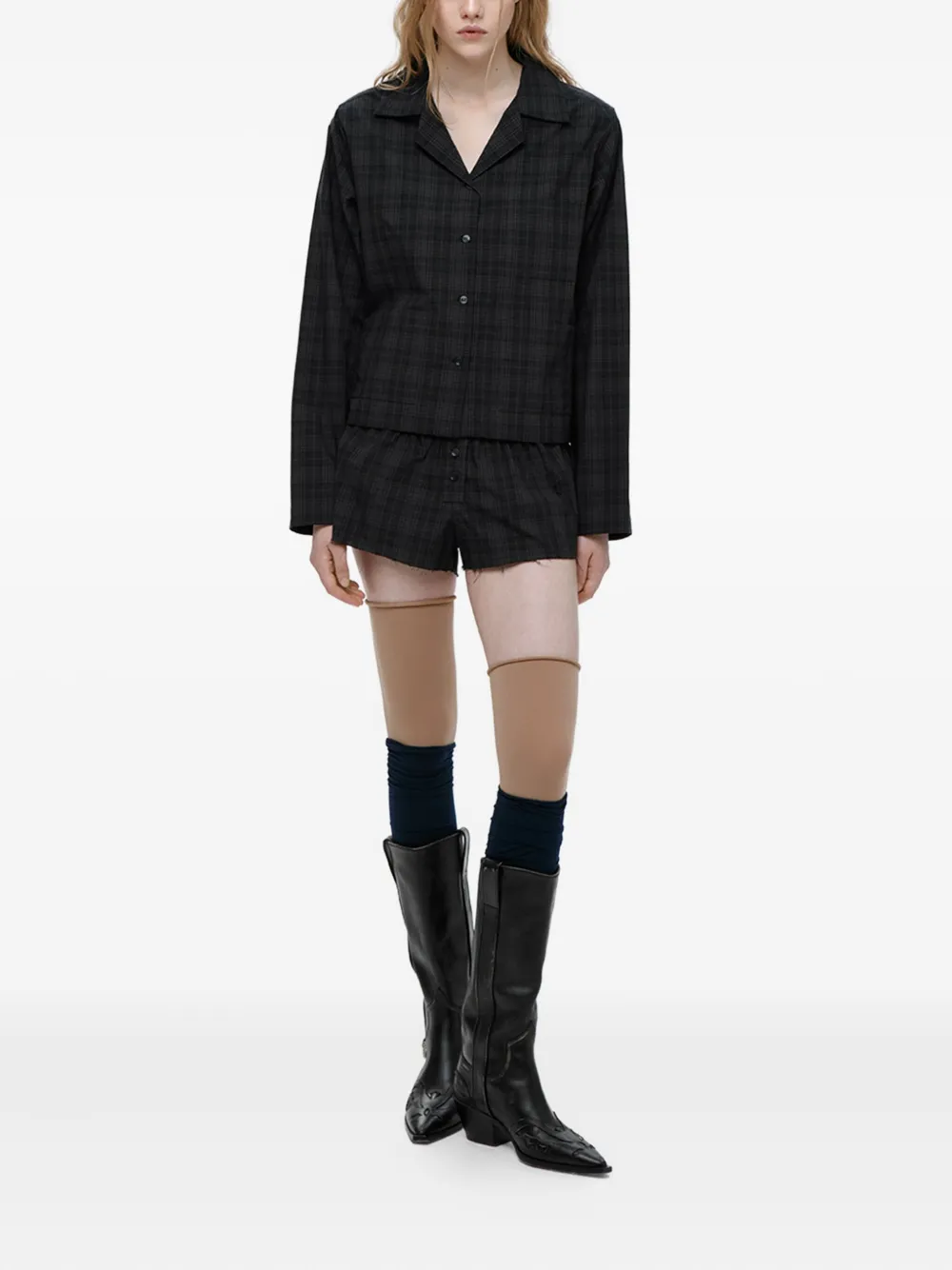 Mainless plaid button-front shorts | Shorts | Image 2