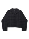 Mainless plaid long-sleeve shirt - Blue