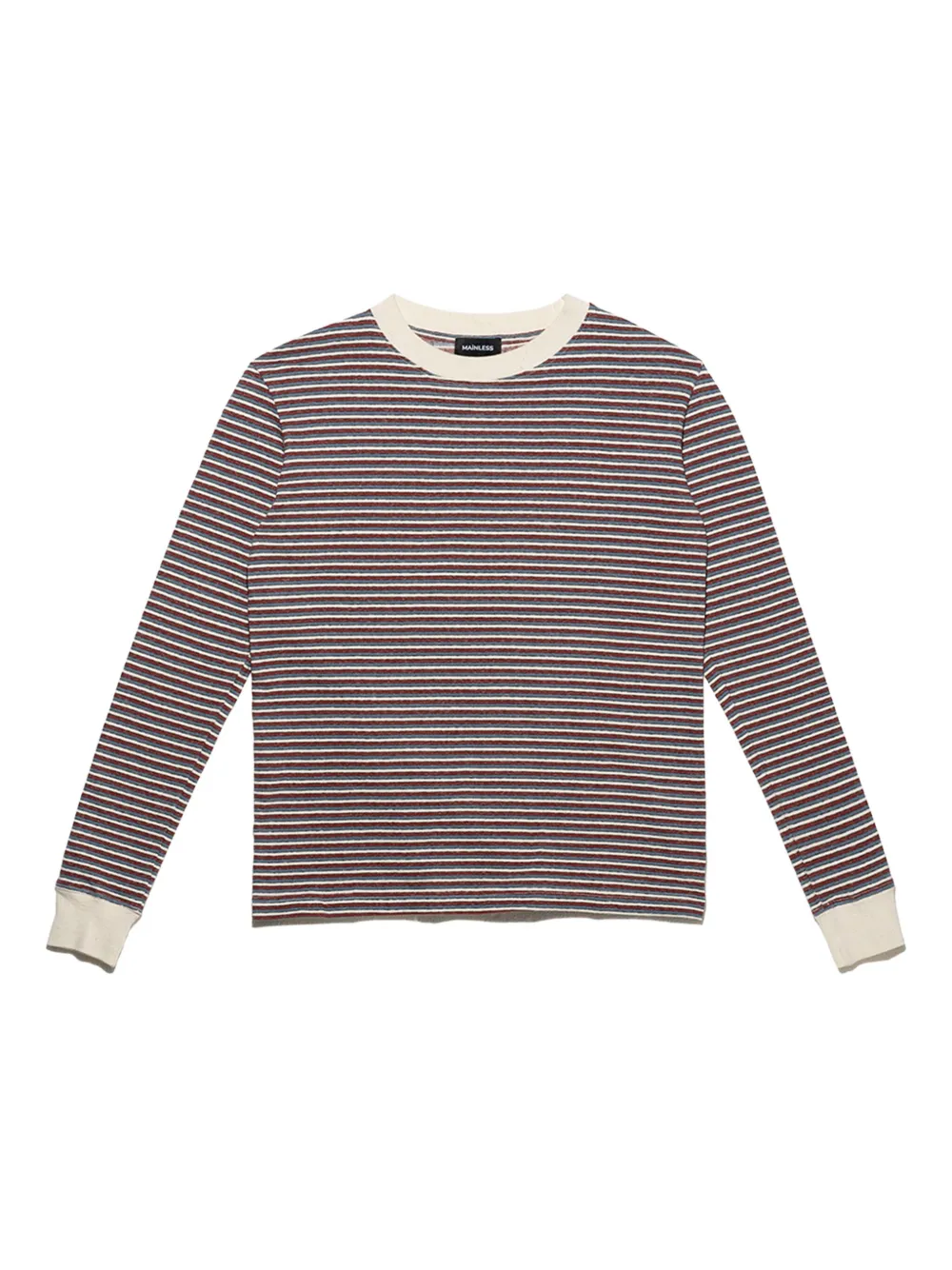 Mainless striped long-sleeve top | Neutrals | Image 1