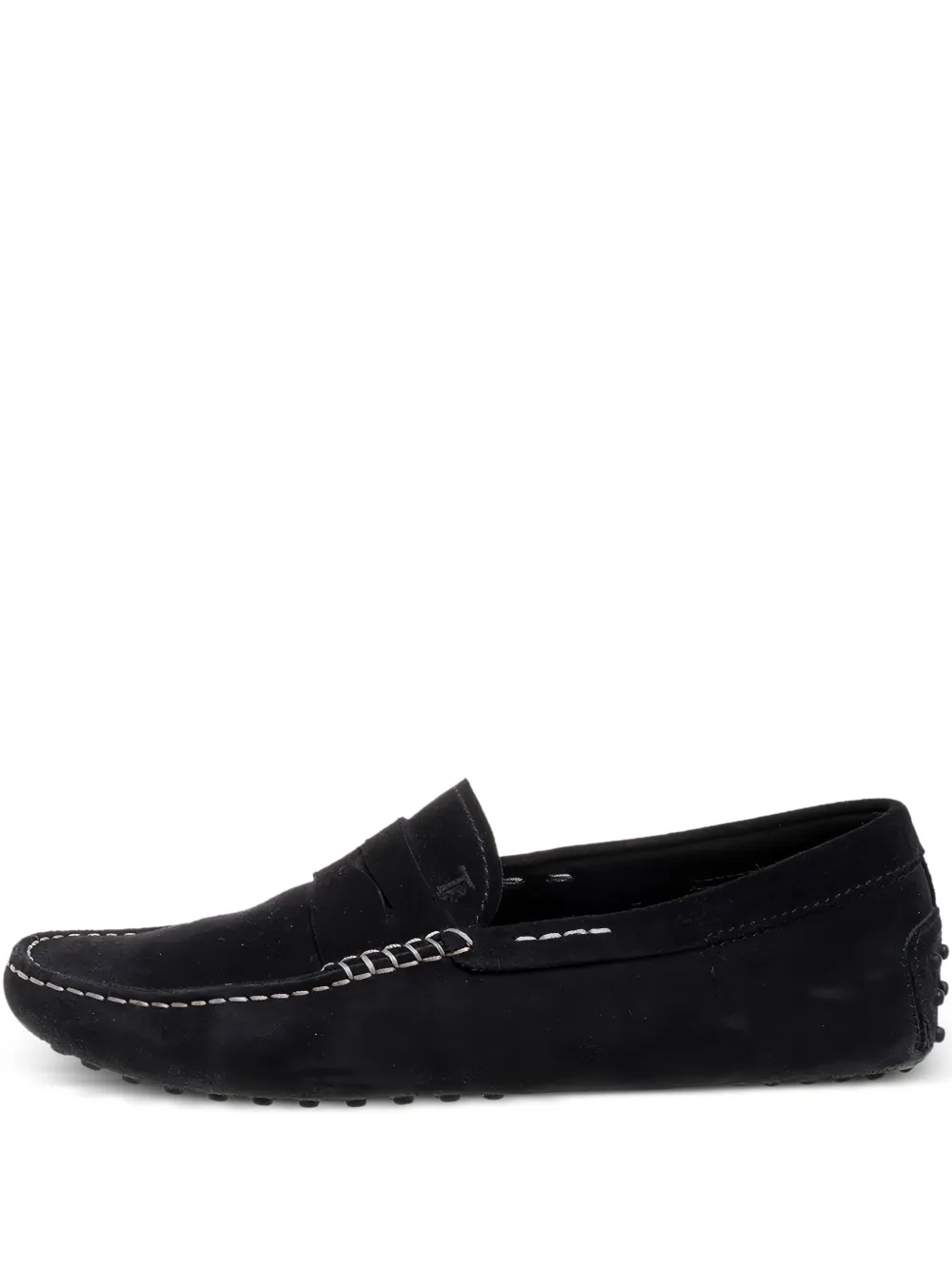 pre-owned suede loafers