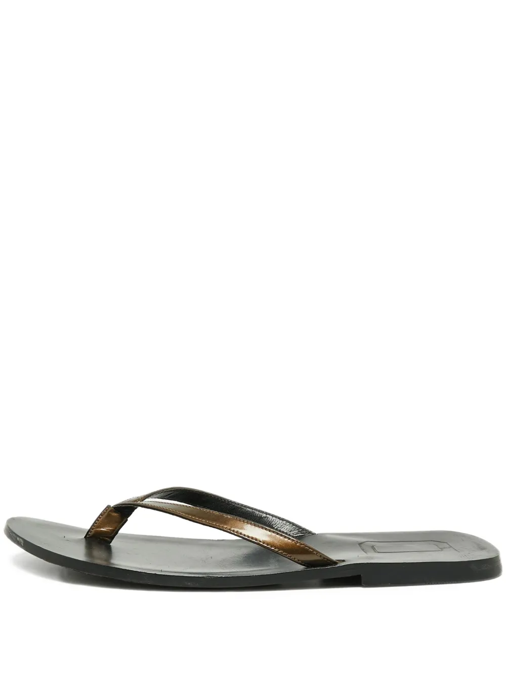Dolce & Gabbana Pre-Owned leather slides | Brown | Image 1