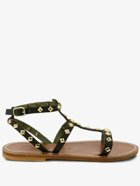 K. Jacques Arelatepyr studded flat sandals