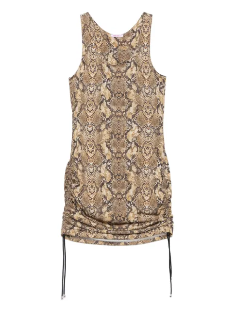 Pin Up Stars snakeskin-print mini dress