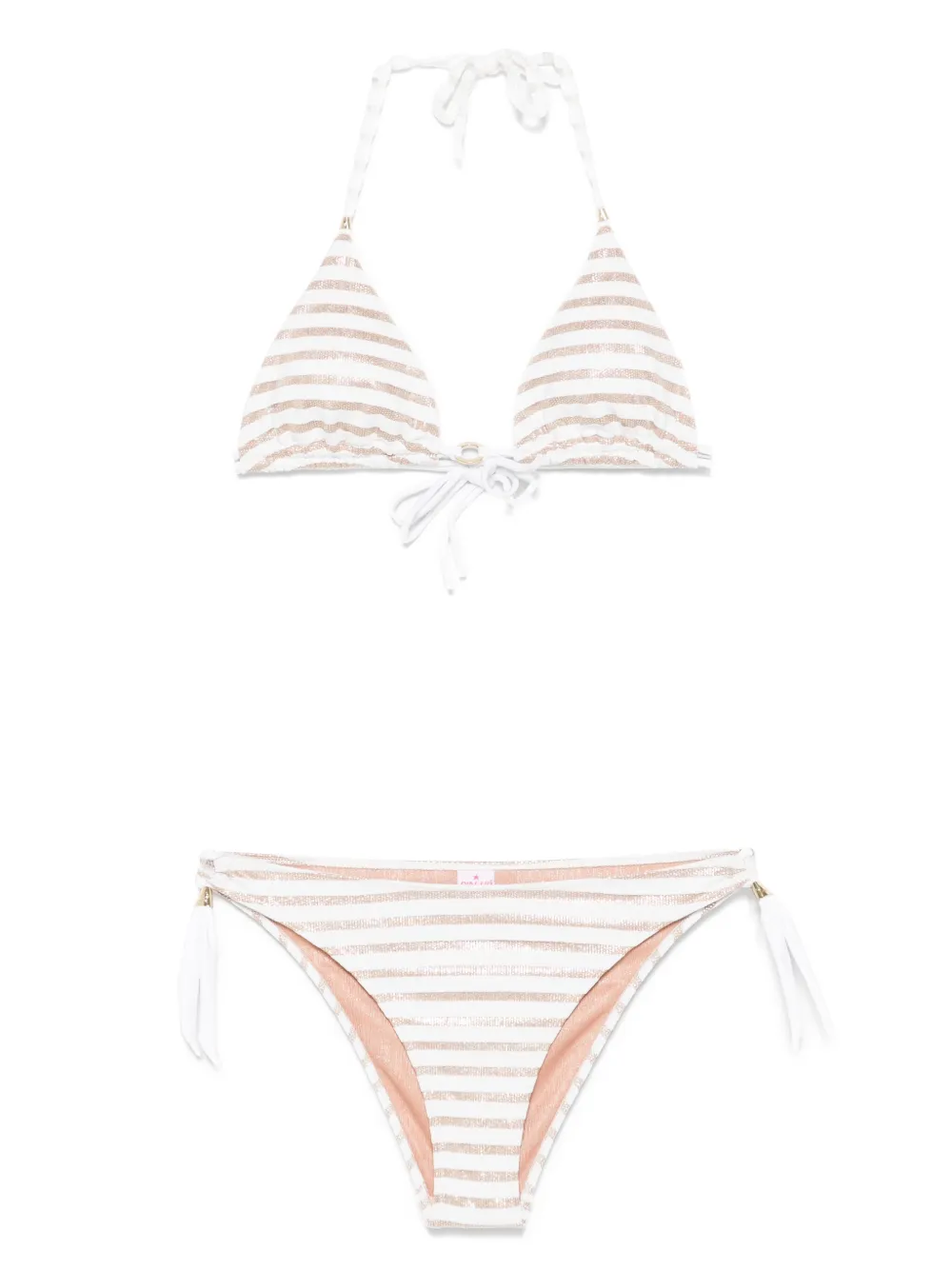 Pin Up Stars triangle-cup bikini | White | Image 1