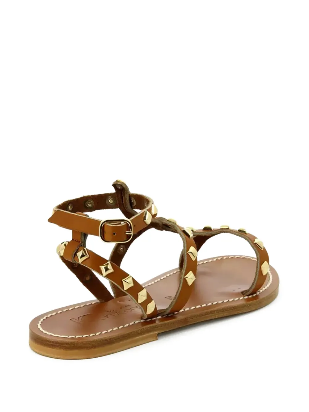 K. Jacques Arelatepyr studded flat sandals Bruin