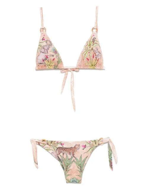 Pin Up Stars floral-print bikini