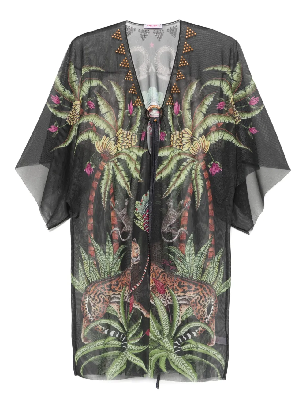 Pin Up Stars Safari cover-up - ブラック Pin Up Stars Safari cover-up - ブラック