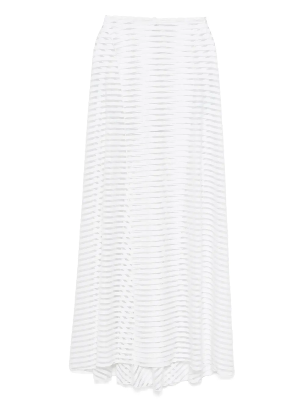 Pin Up Stars vestido midi con rayas estampadas | blanco | Image 1