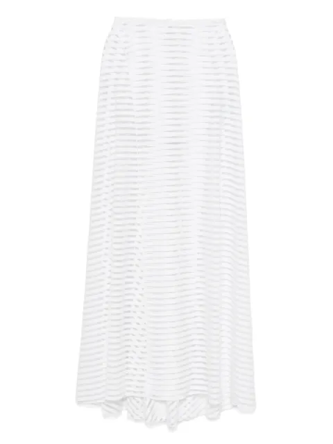 Pin Up Stars vestido midi con rayas estampadas