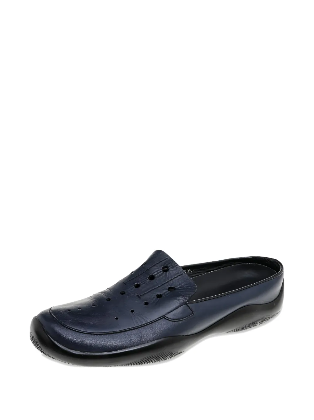 Prada Pre-Owned leather perforated loafers | Image 2