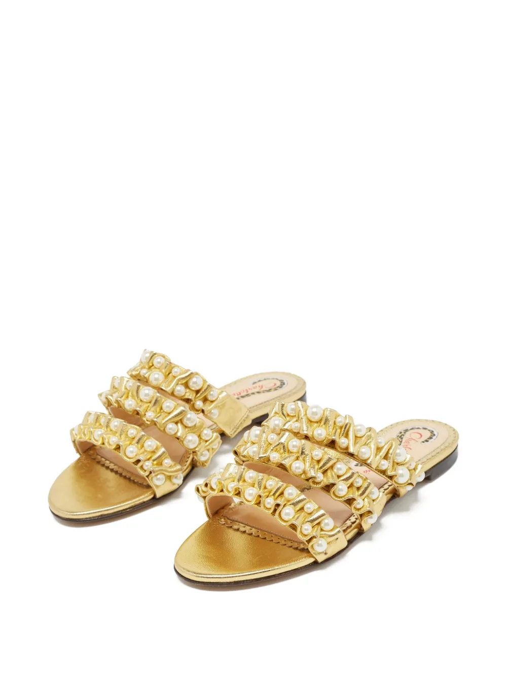 Charlotte Olympia pre-owned strappy flat sandals | Image 2