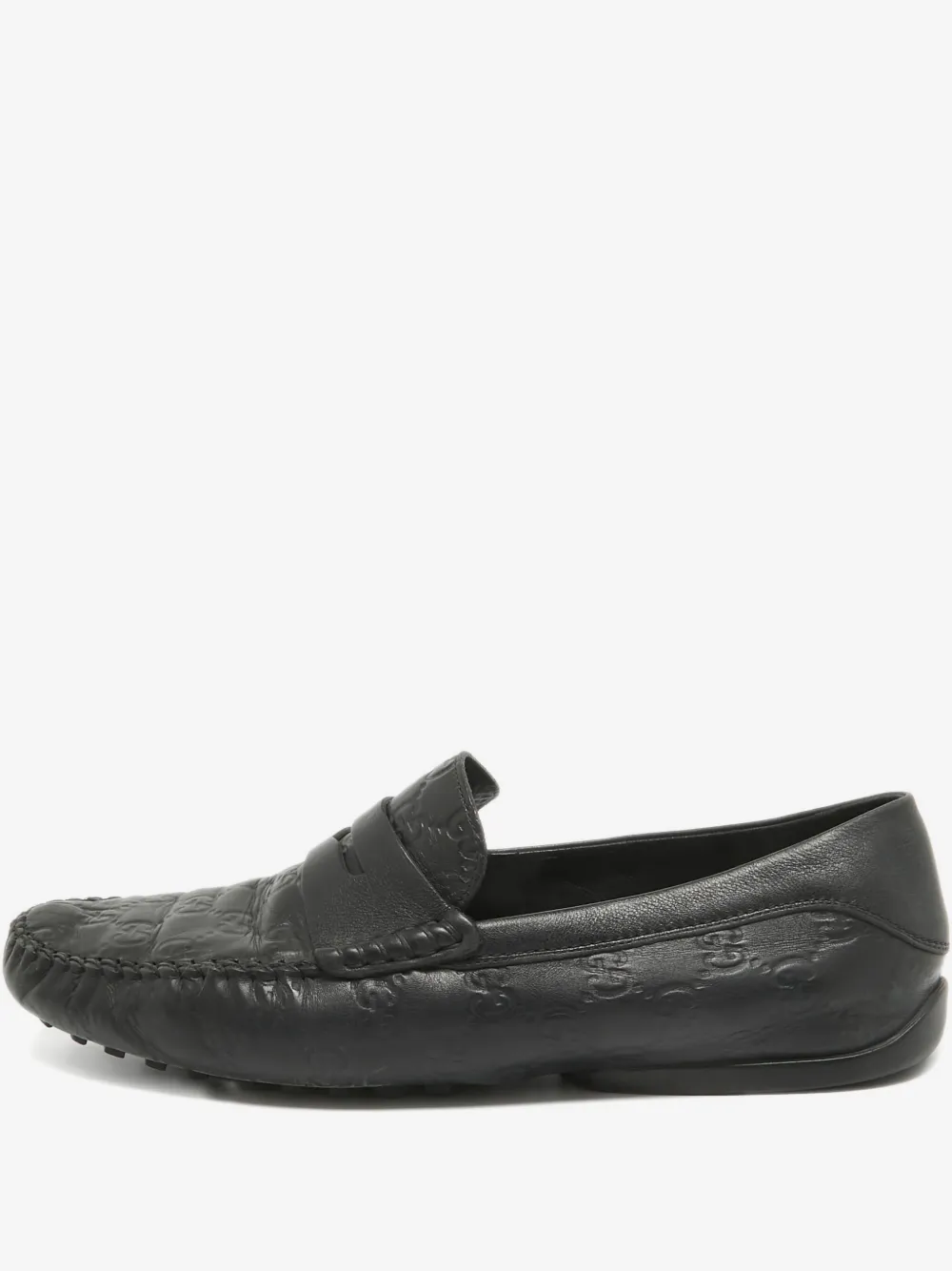 Gucci Pre-Owned 皮质乐福鞋（典藏款） | 黑色 | Image 1