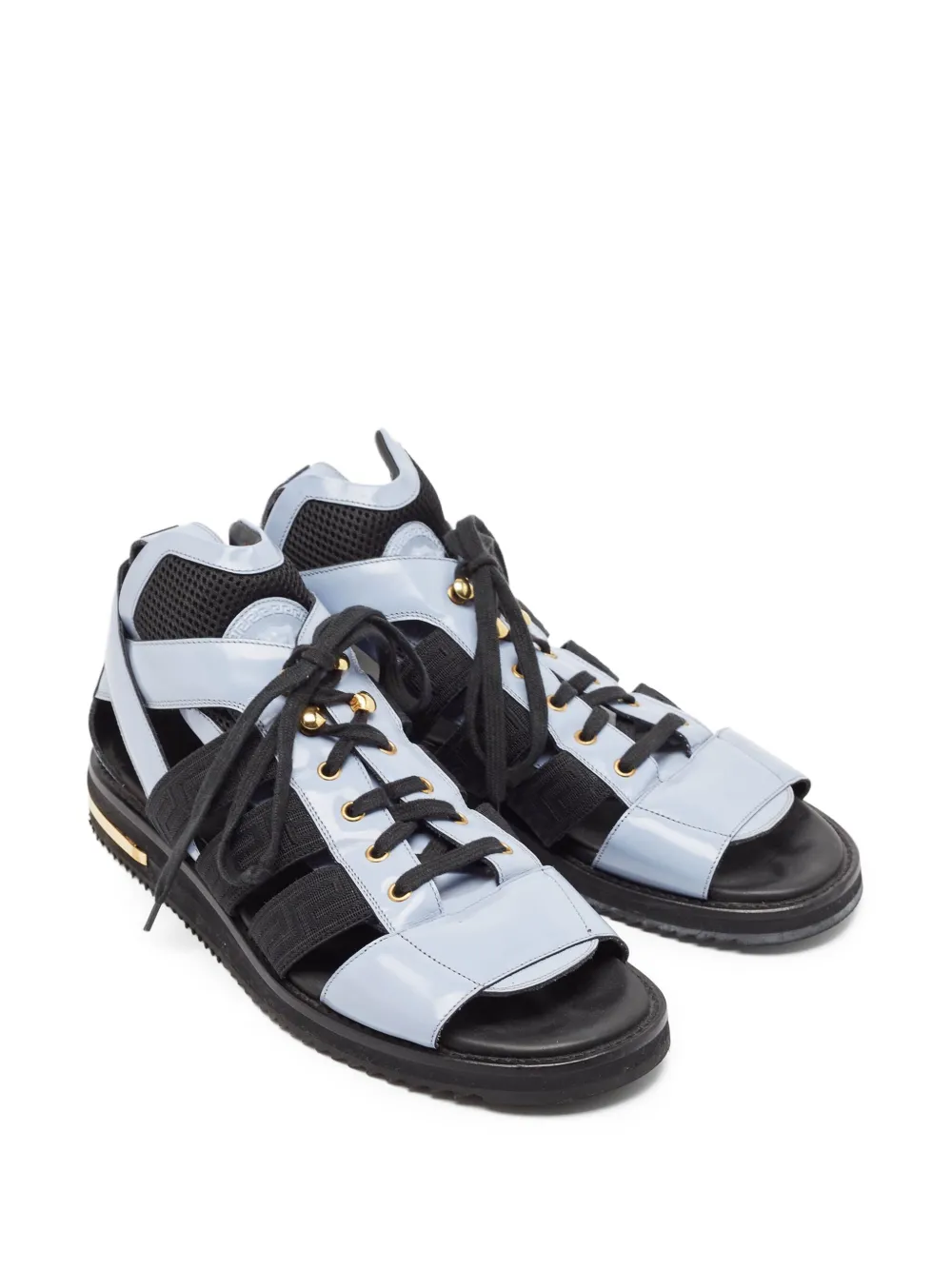 Versace Pre-Owned leather flat sandals | Image 2