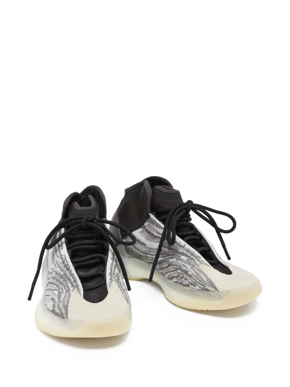 adidas Yeezy pre-owned QNTM textured high-top sneakers | Image 2
