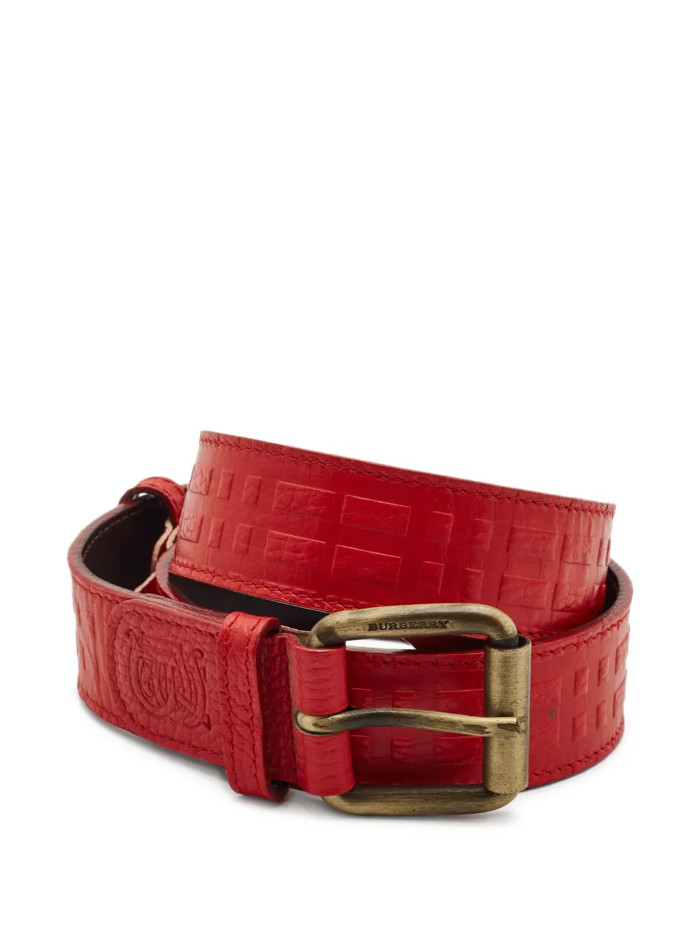 Burberry Pre-Owned leather belt | Red | Image 1