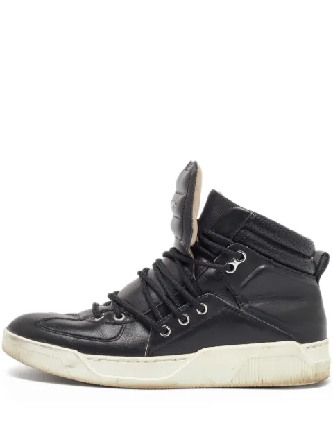Dolce & Gabbana Pre-Owned logo-lettering leather sneakers