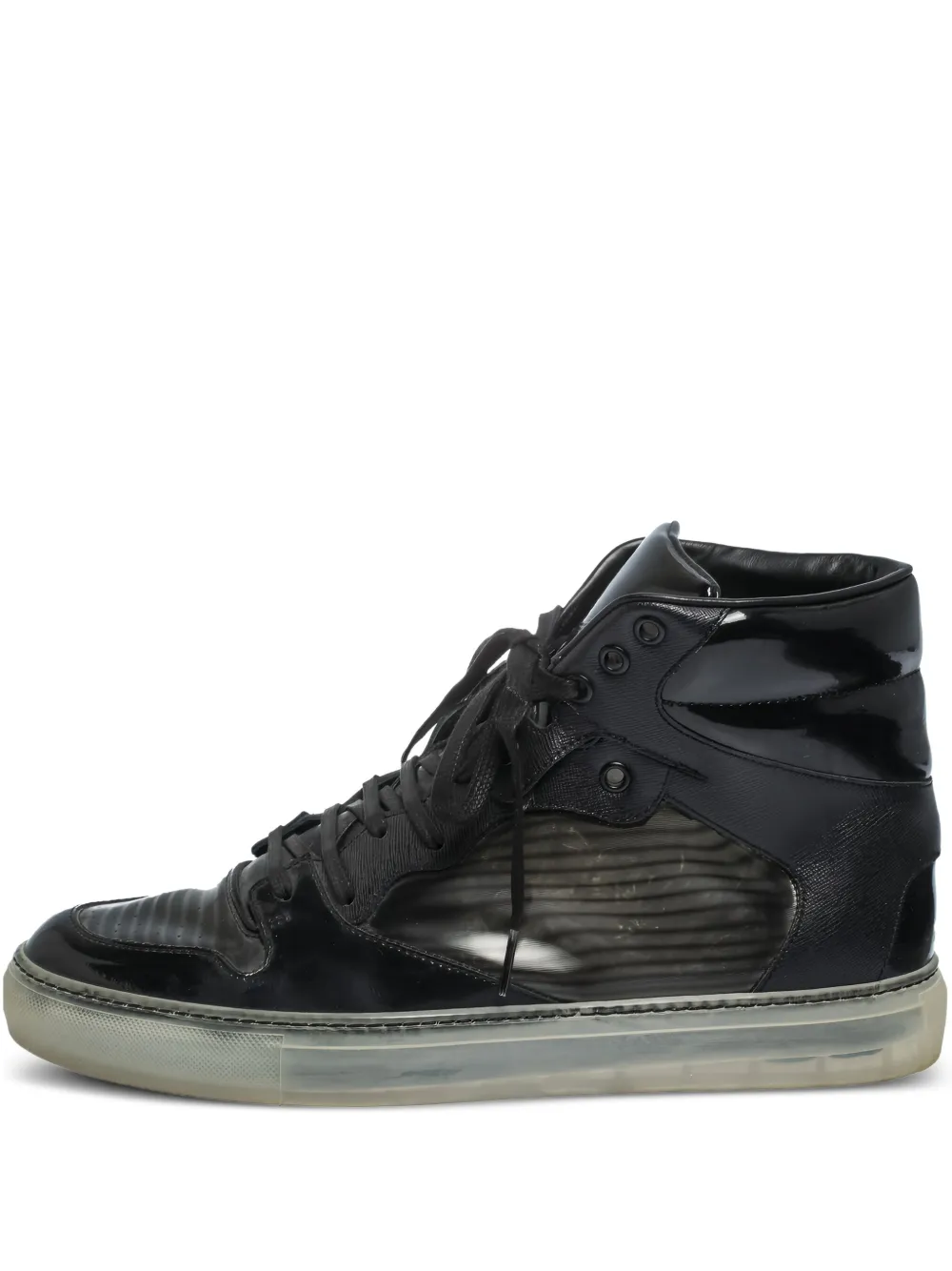Balenciaga Pre-Owned ハイカット レザースニーカー - ブラック Balenciaga Pre-Owned ハイカット レザースニーカー - ブラック