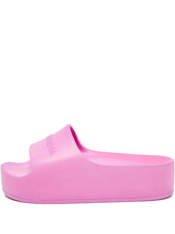 Balenciaga Pre-Owned 50mm Rubber Sandals Pink FARFETCH ID