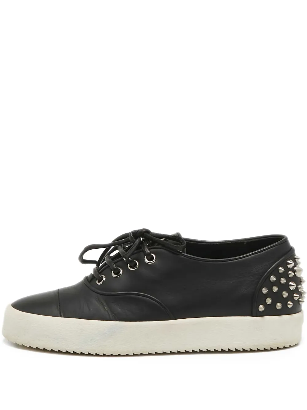 Giuseppe Zanotti Vintage pre-owned spiked lace-up sneakers | Black | Image 1