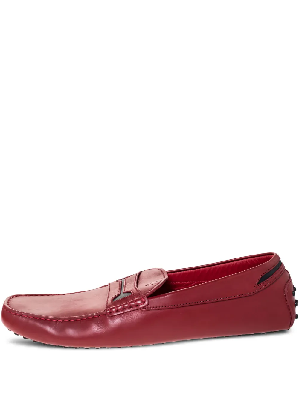 pre-owned leather loafers