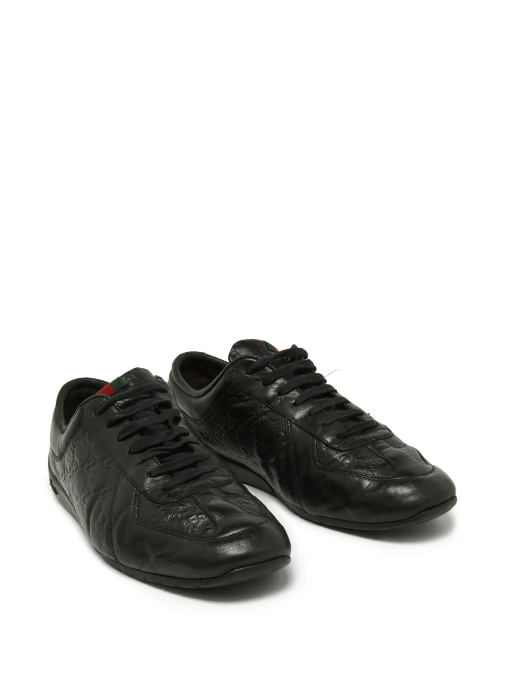 Gucci Pre-Owned embossed leather sneakers | Image 2