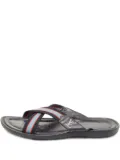 Louis Vuitton Pre-Owned leather cross strap sandals - Black