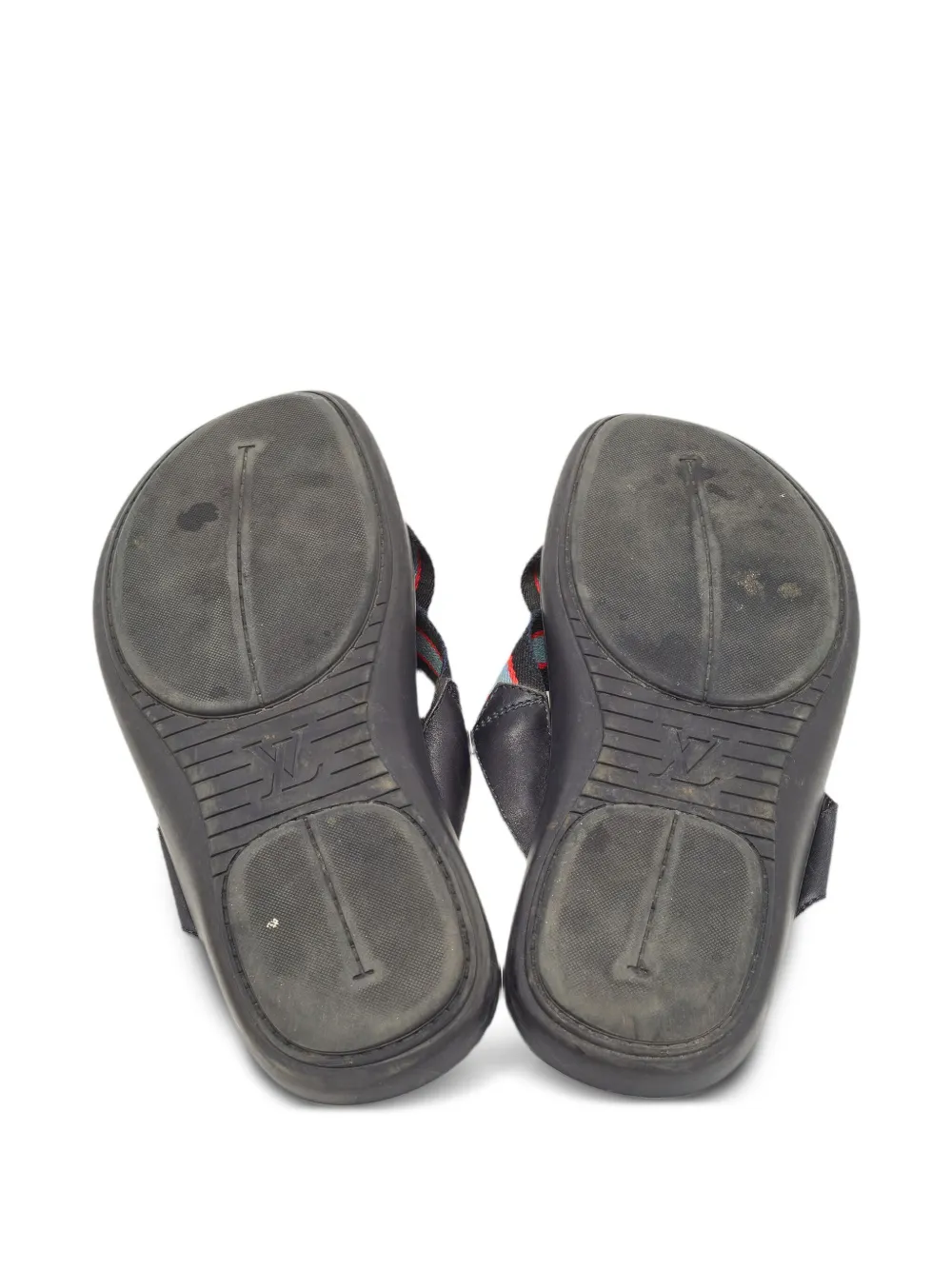 Louis Vuitton Pre-Owned leather cross strap sandals | Image 2