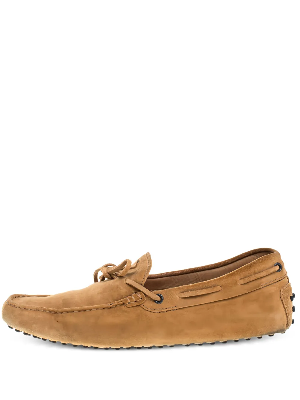 Tod's Vintage Gommino suede boat shoes | Neutrals | Image 1
