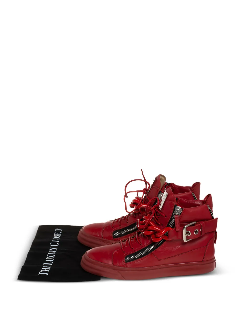 Giuseppe Zanotti Vintage チェーントリム ハイカットスニーカー