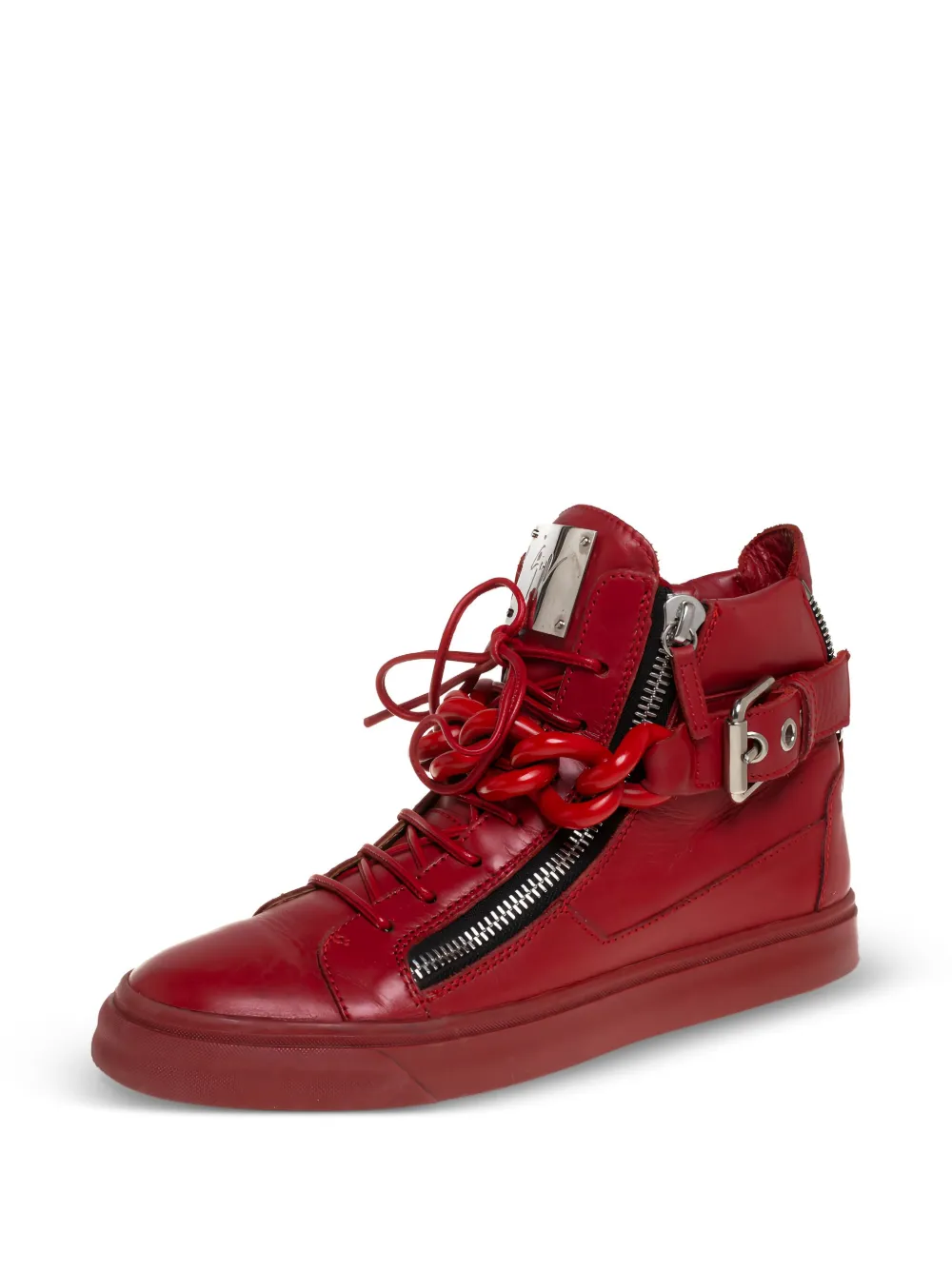 Giuseppe Zanotti Vintage chain-embellished high-top sneakers | Image 2