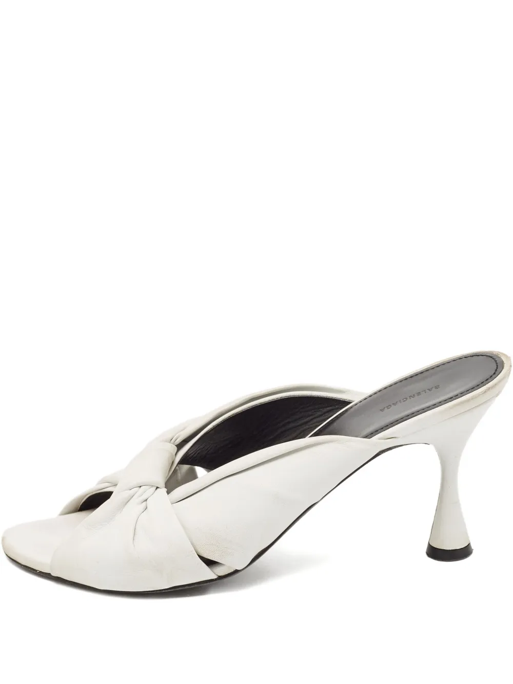 90mm leather knot-detail sandals