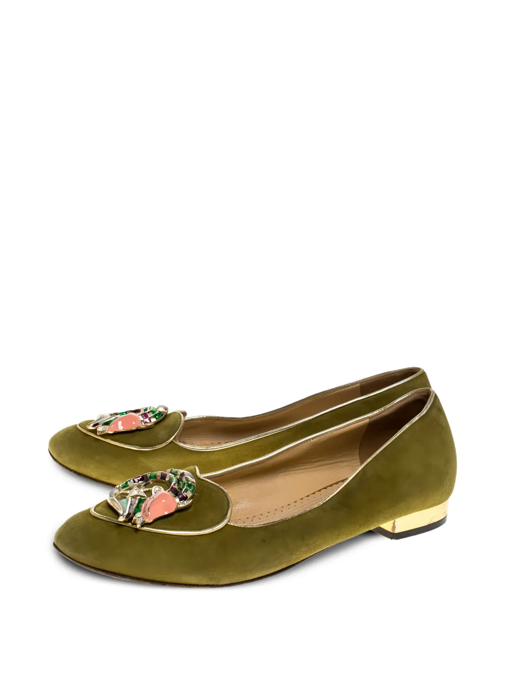 Charlotte Olympia pre-owned Capricorn Smoking embellished ballet flats | Image 2