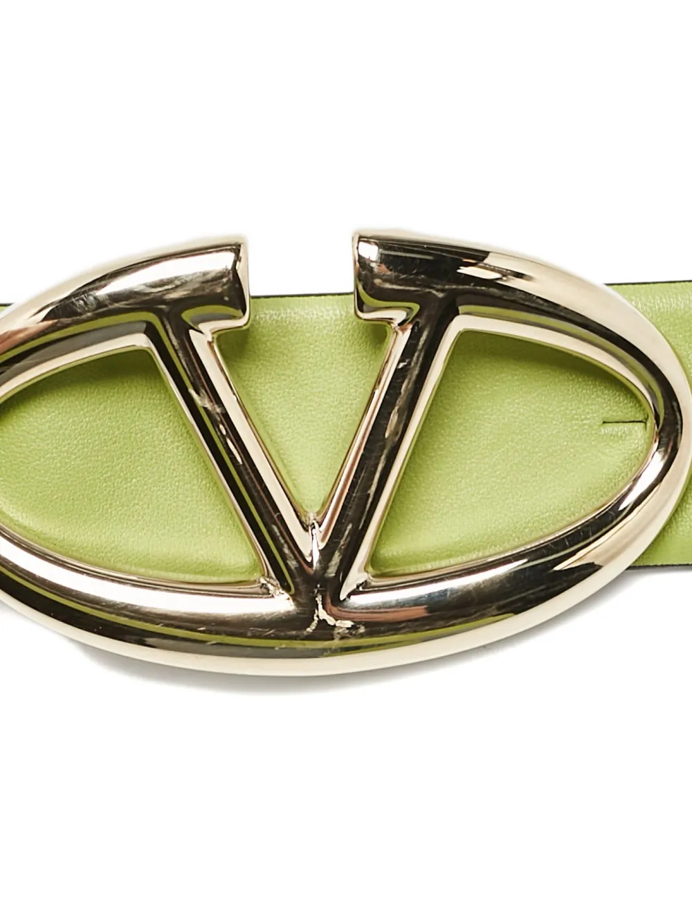 Valentino Garavani Pre-Owned logo-buckle leather belt | Image 2