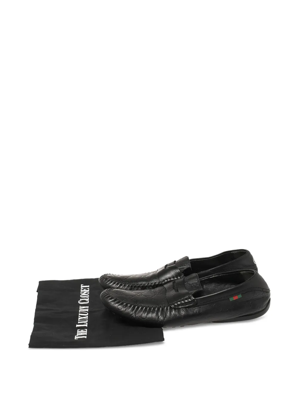 Gucci Pre-Owned Guccissima penny-slot loafers | Image 2