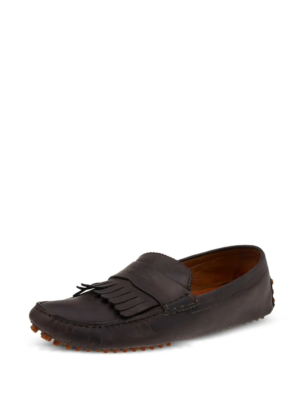 Gucci Pre-Owned fringed leather loafers | Image 2