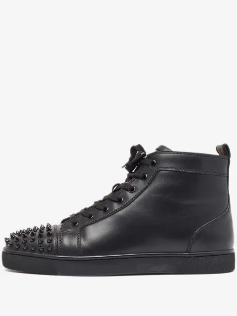 Christian Louboutin Pre-Owned tenis de piel con apliques