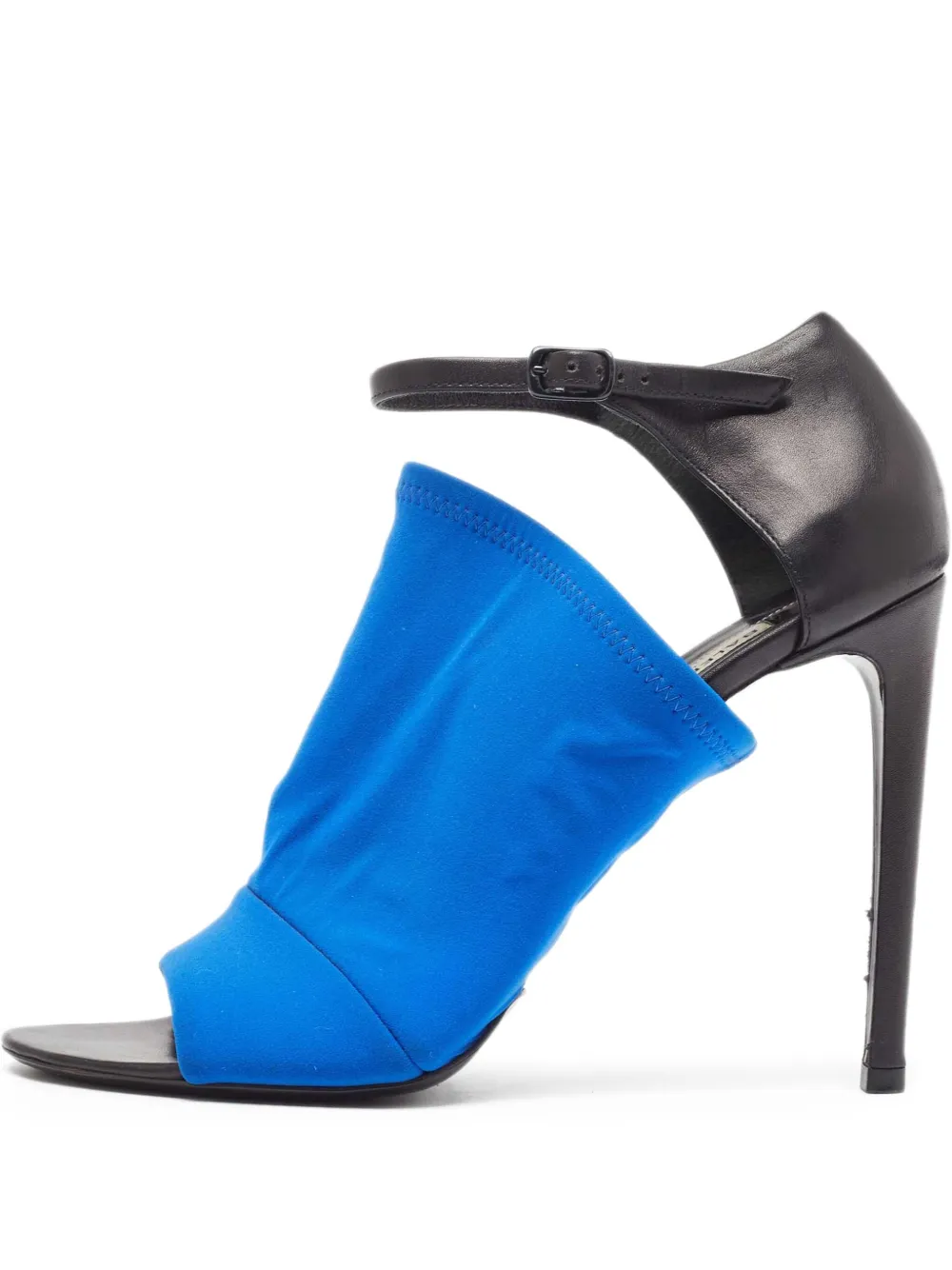 Balenciaga Pre-Owned draped open-toe heels | Blue | Image 1