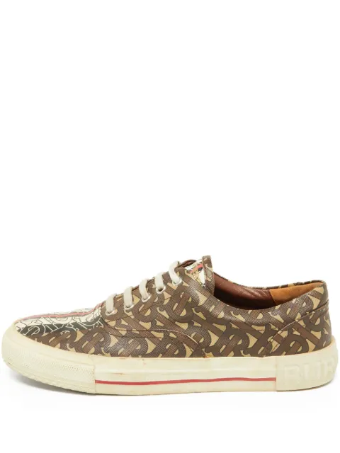 Burberry Pre-Owned monogram-pattern sneakers