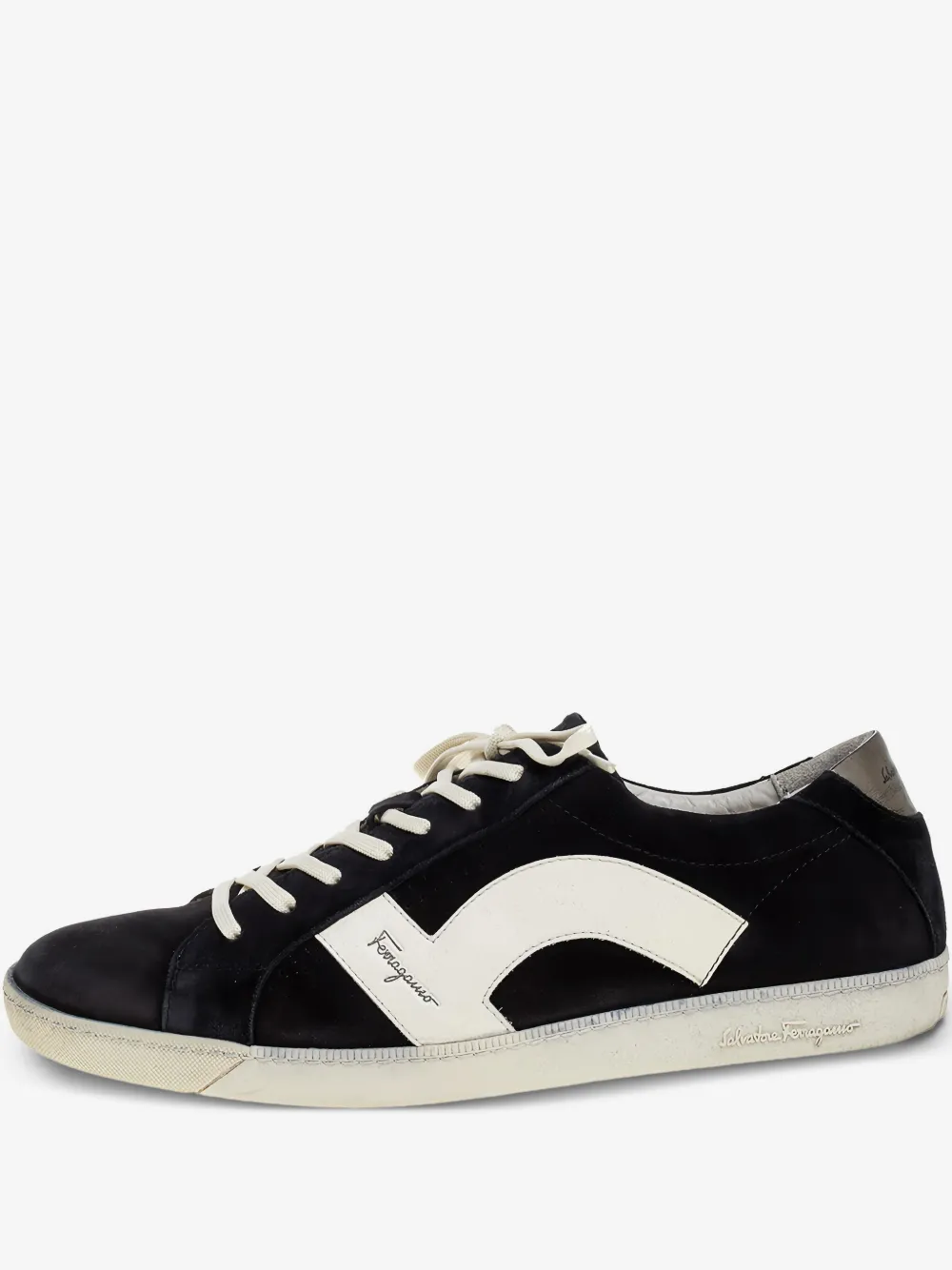 Ferragamo Pre-Owned スエード スニーカー | ブラック | Image 1